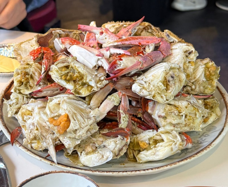 서울 구로 디지털단지 제철 맞은 꽃게구이 꽃게찜 맛집 진미실비