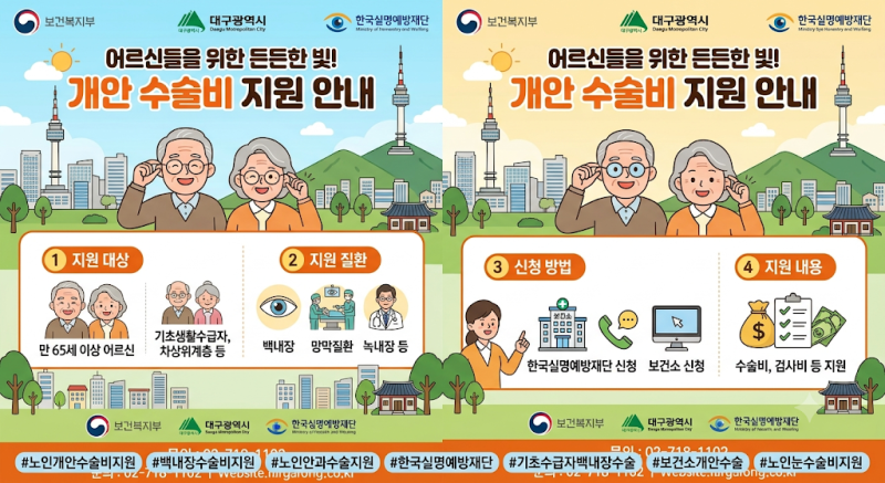 60세 이상 부모님 백내장 수술비 지원받는 법! 노인 개안수술비 신청 대상 서류 총정리