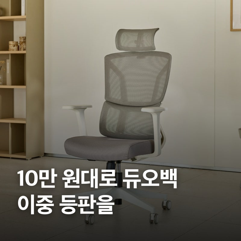 사무용 의자 추천 10만 원대, 듀오백 T-ZERO
