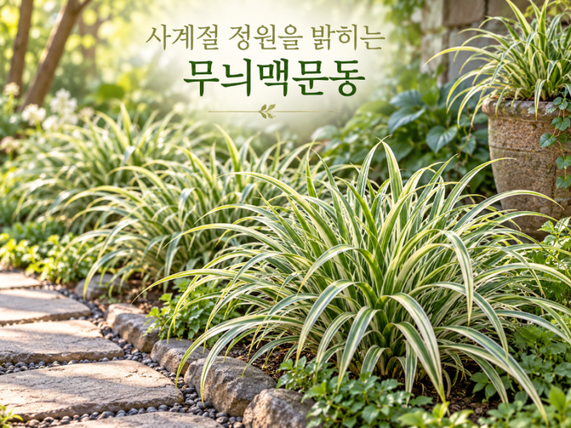 사계절 정원을 밝히는 무늬맥문동, 특징과 재배 및 활용 가이드