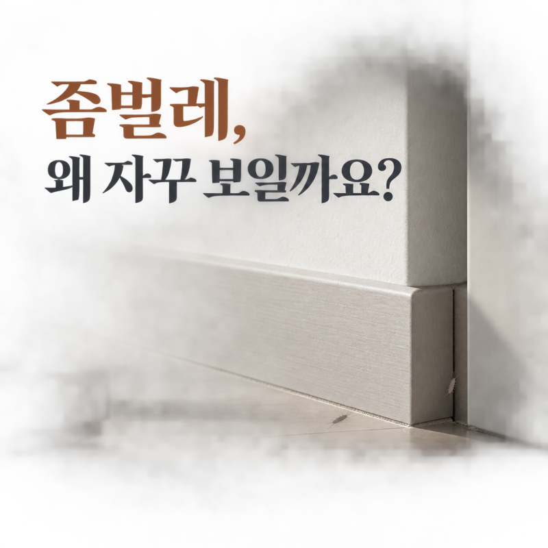 좀벌레 퇴치, 집 안에 숨는 이유와 번식 끊는 순서