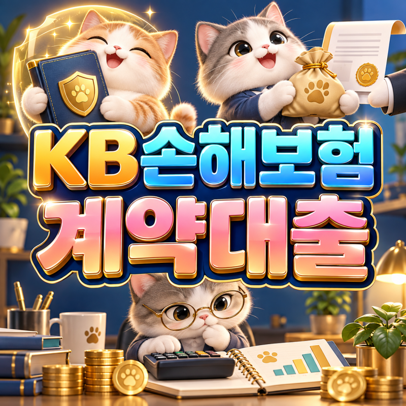 2026 KB손해보험계약대출, 해약환급금 최대 95% 한도와 비대면 하루 5천만원 신청 조건은!?