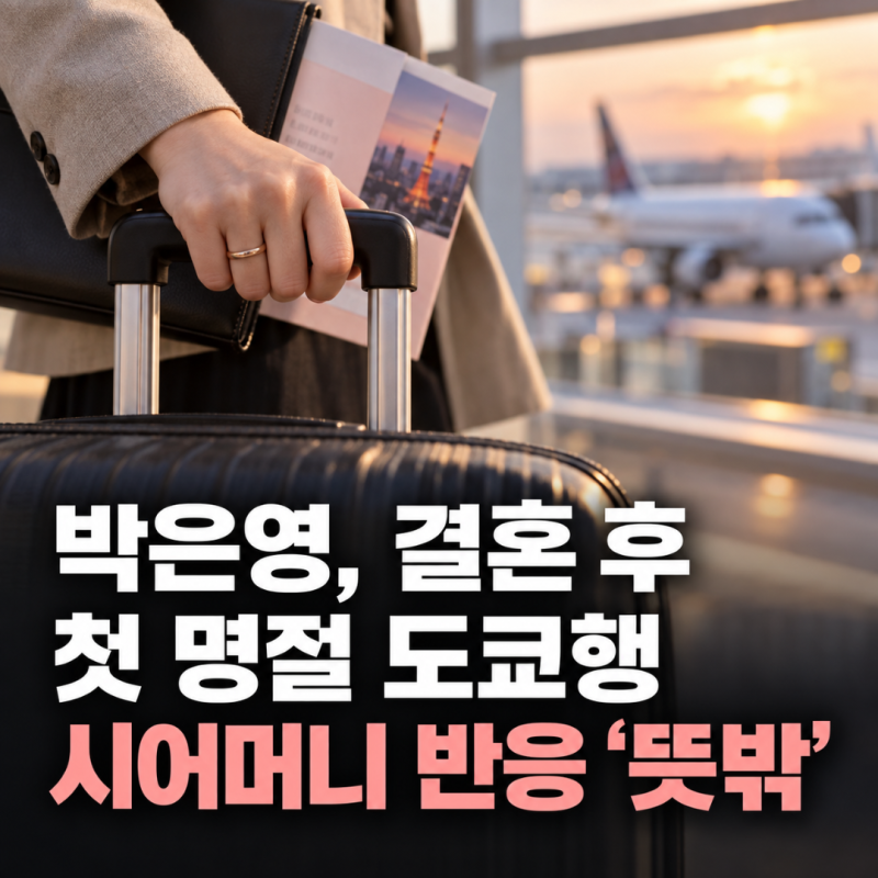 "첫 명절은 도쿄로" 박은영 결혼 남편 추석 도쿄 시어머니 출장