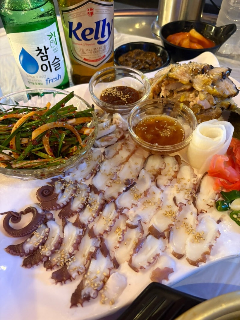 대구 동구 동대구역 야장 문어삼합 생새우 튀김 해산물 맛집, 석봉포차 동대구역점