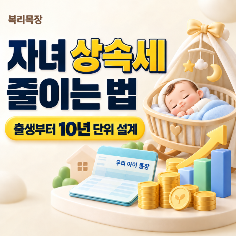 자녀 상속세 줄이는 법｜아기 때부터 10년 단위로 증여하는 방법