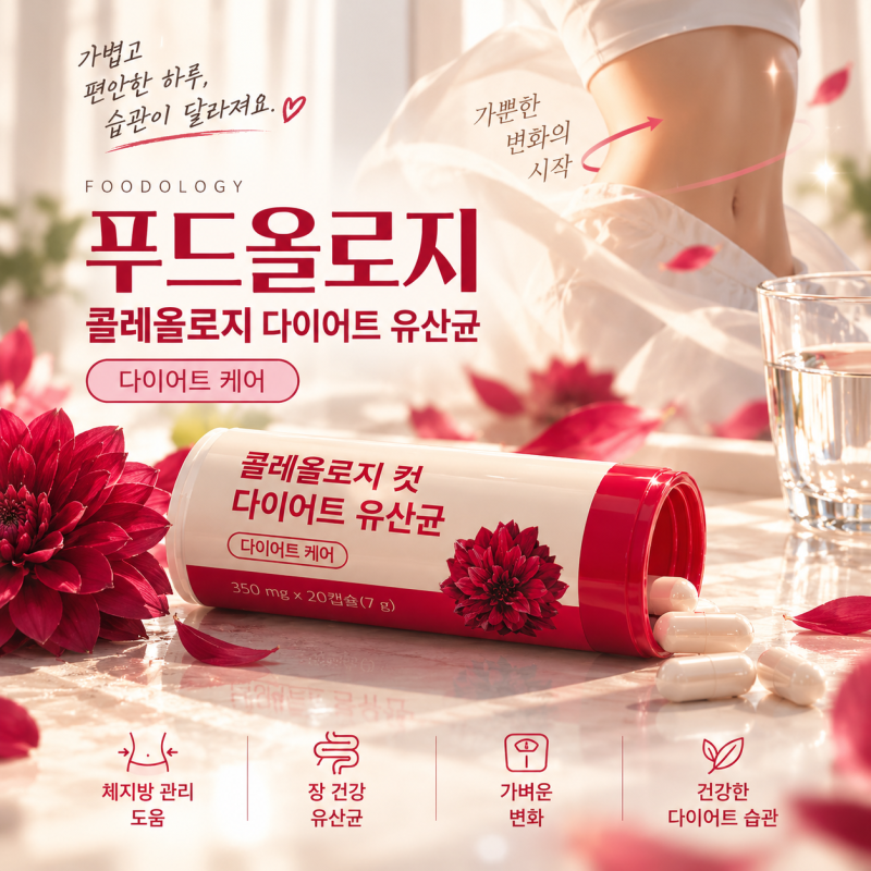 다이어트 유산균 추천 푸드올로지 콜레올로지 유산균으로 체지방 컷 성공