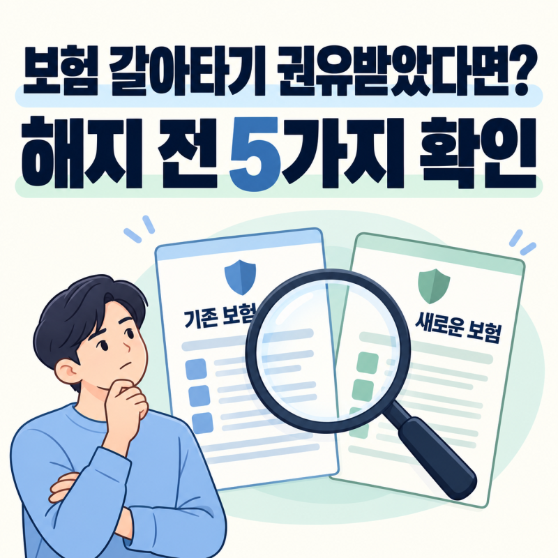 보험 갈아타기 권유받았다면? 부당승환 기준·해지 전 꼭 확인할 5가지