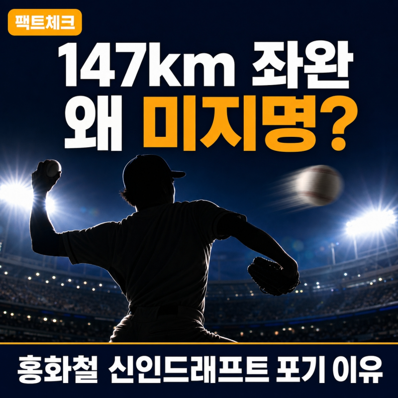 홍화철 신인드래프트 포기 이유? 홍성흔 아들 미지명 진실과 미국행