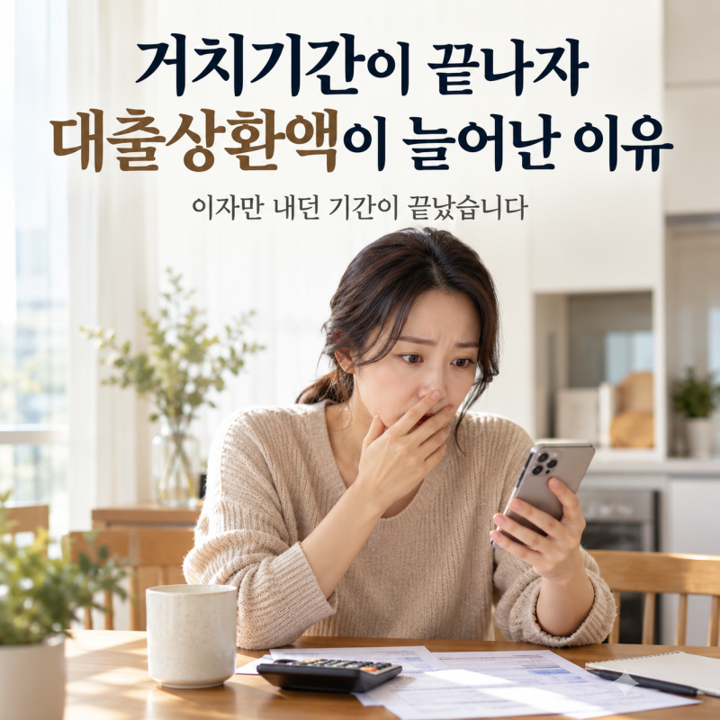 매달 15만 원 내던 대출이 70만 원으로? 거치기간이 끝나면 생기는 일