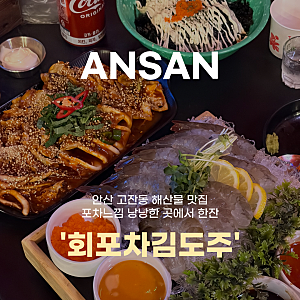 안산 고잔동 또또간 생새우회 맛집 [회포차김도주]