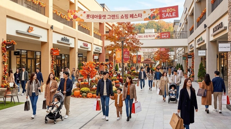 롯데아울렛 최대 80% 세일 "그랜드 쇼핑 페스타" 브랜드 기간 총정리