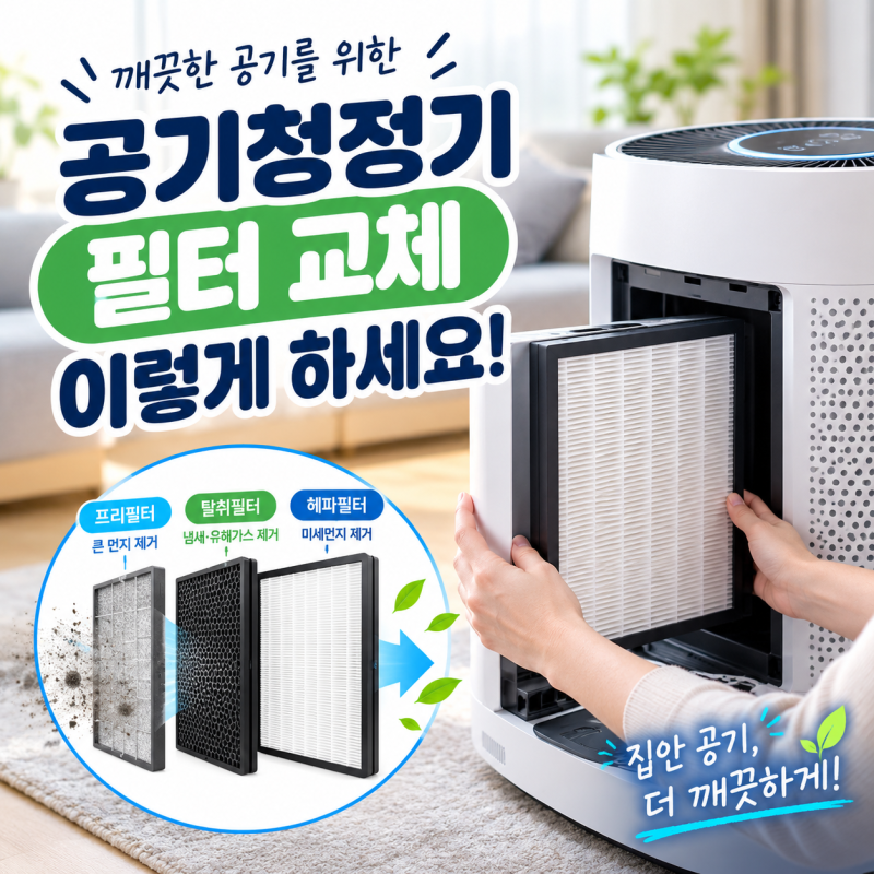 공기청정기 필터 교체 주기, 헤파필터는 언제 갈아야 할까?