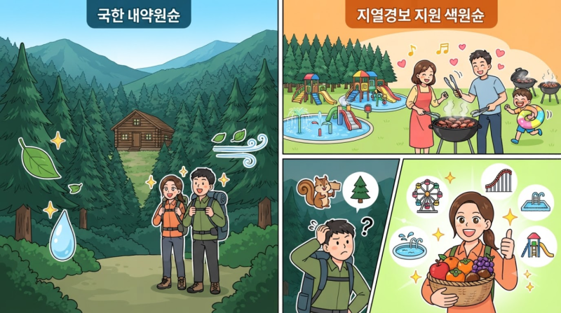 국립 vs 지자체 휴양림 차이 비교, 어디가 더 좋을까? 5가지 핵심 정률 분석