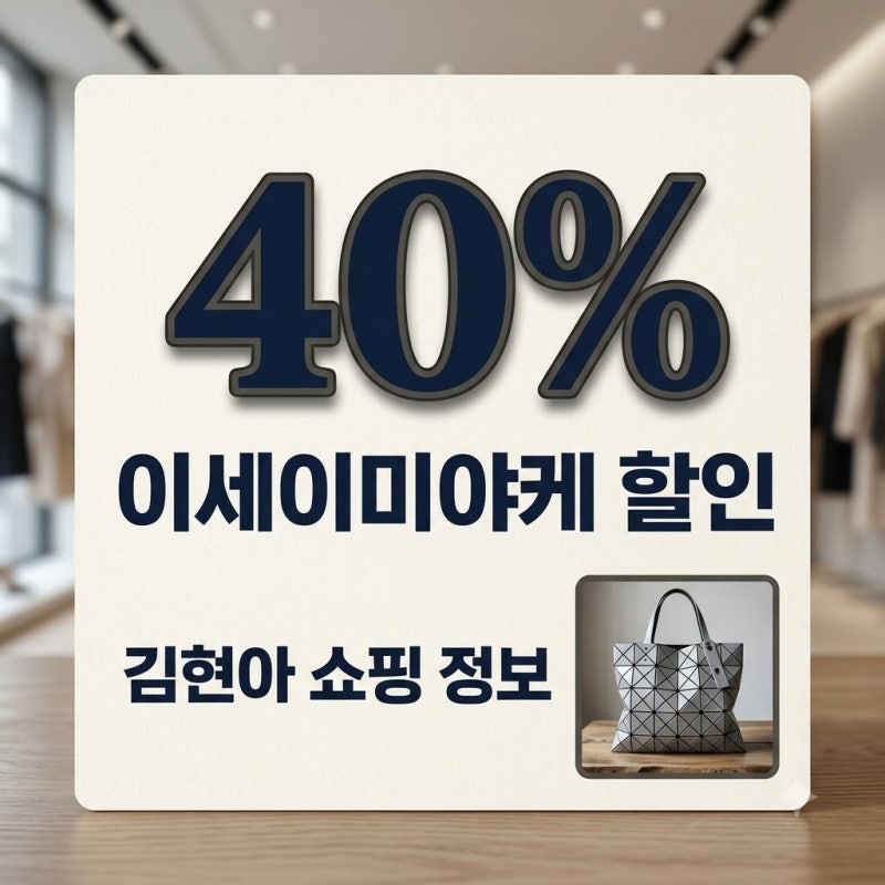 김현아 이세이미야케 할인 재고 김포 현대 아울렛 쇼핑 가이드