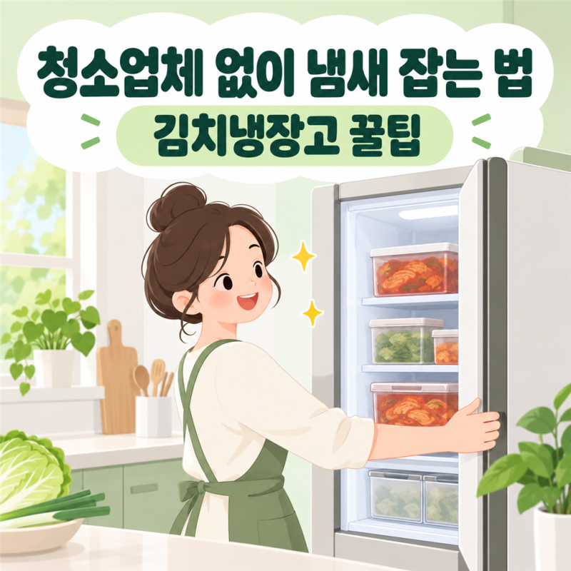 청소업체 안 불러도 되는 김치냉장고 냄새 제거 꿀팁 5가지
