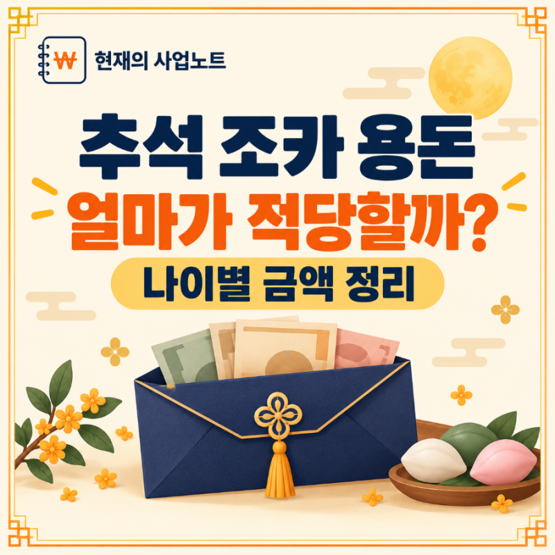 추석 조카 용돈 얼마가 적당할까? 나이별 금액 정리