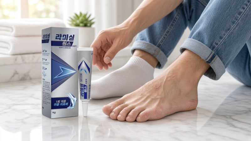 라미실원스, 한쪽 발만 무좀인데 왜 양쪽에 다 발라요