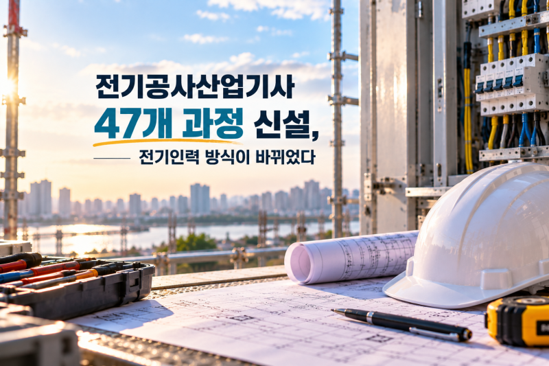 전기공사산업기사 47개 과정 신설, 전기인력 방식이 바뀌었다