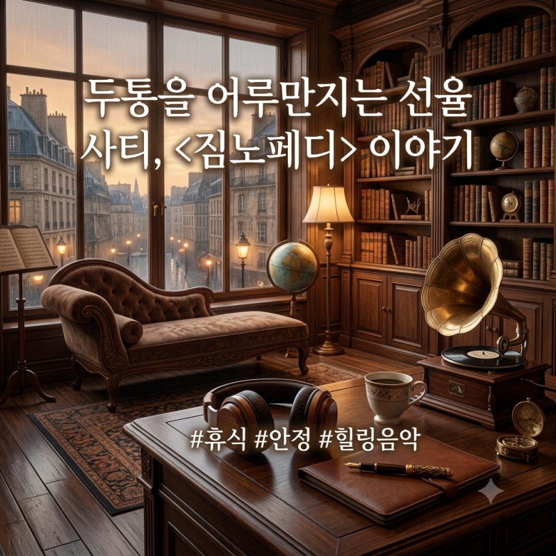 [음악/일상] 다시 두통이 밀려올 때, 에릭 사티의 짐노페디 1번 (Gymnopédie No. 1)