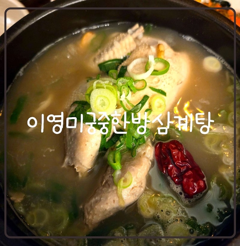 광주맛집 지산동 이영미궁중한방삼계탕 에서 몸보신하고 온 후기