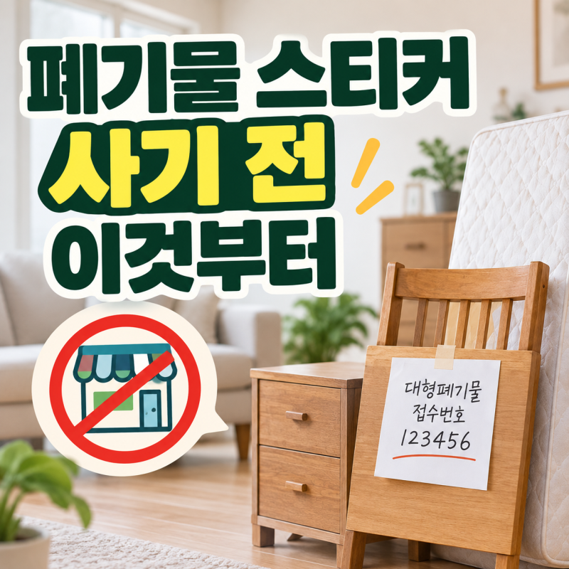 성남 폐기물 스티커,편의점 찾기 전에 온라인 신고부터 확인하세요