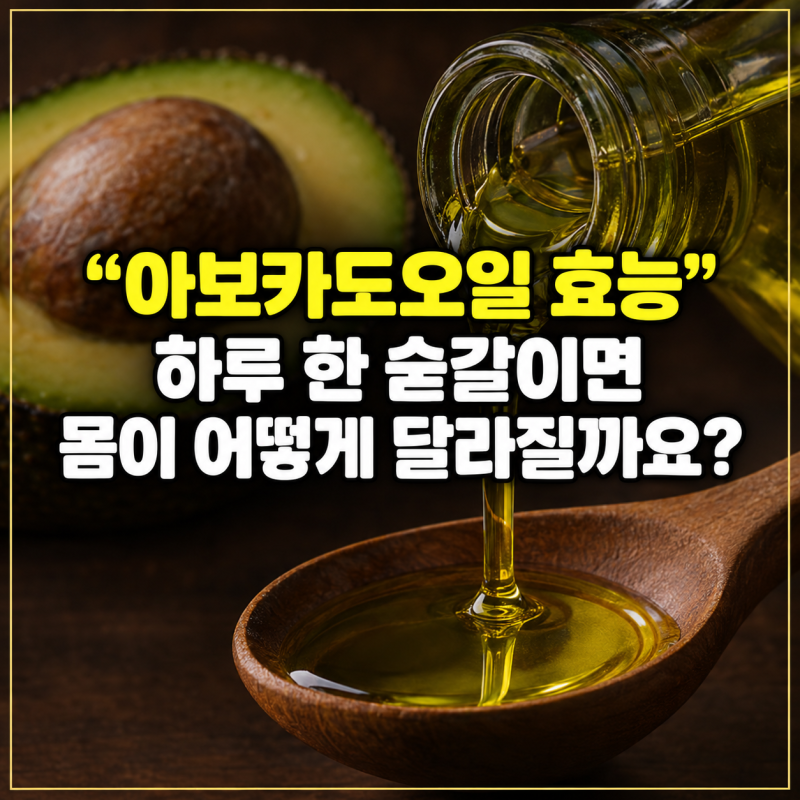 아보카도오일 효능, 하루 한 숟갈이면 몸이 어떻게 달라질까요?