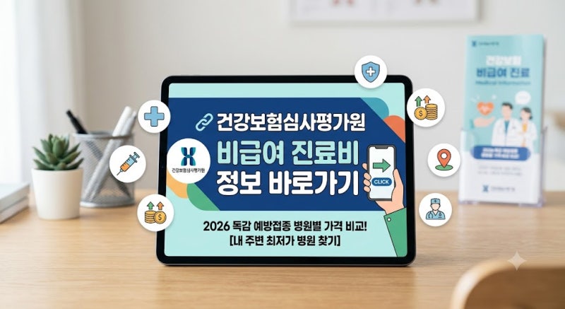 일반 성인 2026 독감 접종비 아끼는 법: 심평원 비급여 조회부터 복지 바우처까지