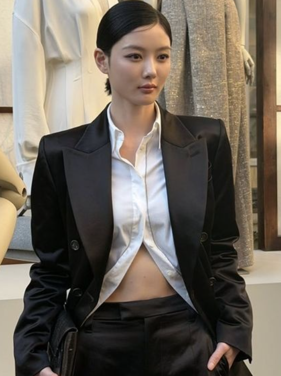“김유정 맞아?” 밀라노서 확 달라졌다…화이트 셔츠 사이 반전 스타일