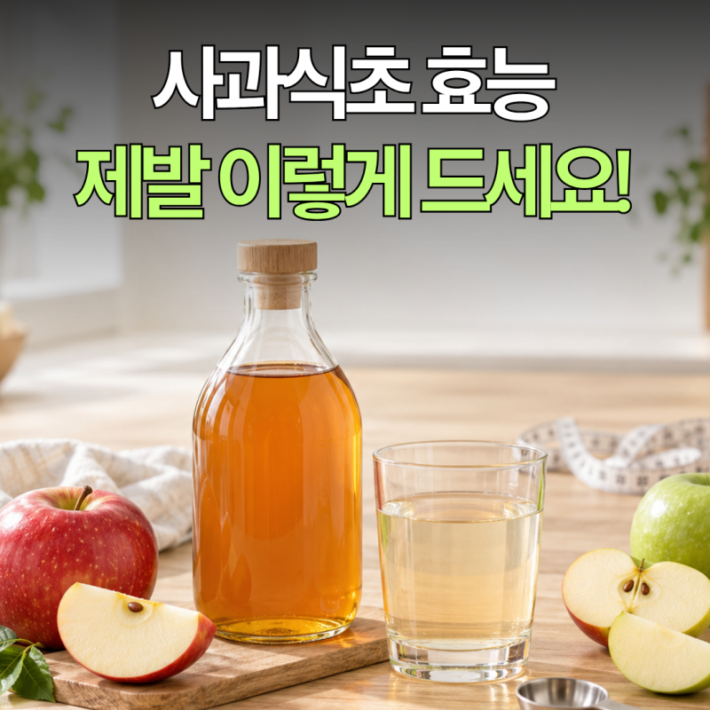 사과식초 효능, 혈당·다이어트에 좋다? 매일 먹기 전 꼭 보세요