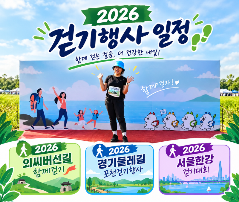 걷기좋은 가을, 2026년 10월~11월 걷기대회,걷기축제 행사일정