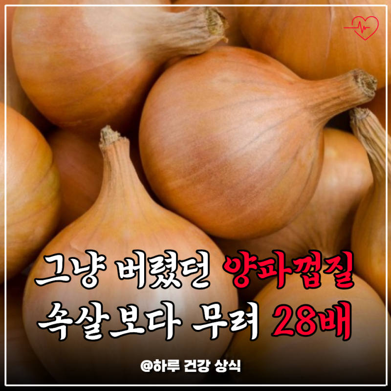 양파 껍질에 속살보다 28배 많은 성분, 구운양파 효능까지 총정리