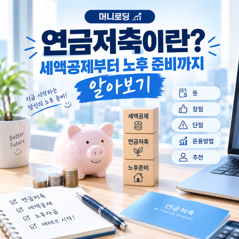연금저축이란ㅣ세액공제부터 노후 준비까지 알아보기