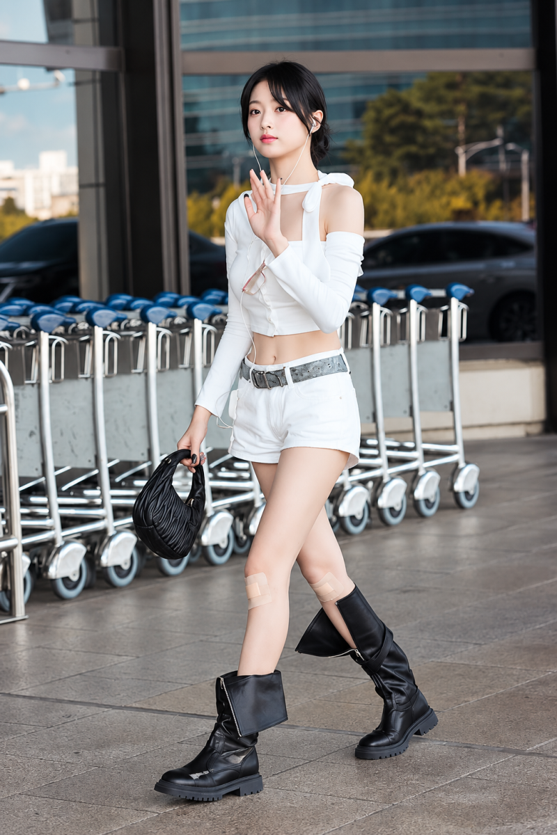 “공항이 런웨이 됐다” 베이비몬스터 아현, 모델 뺨치는 비주얼로 등장…어디 가나요?