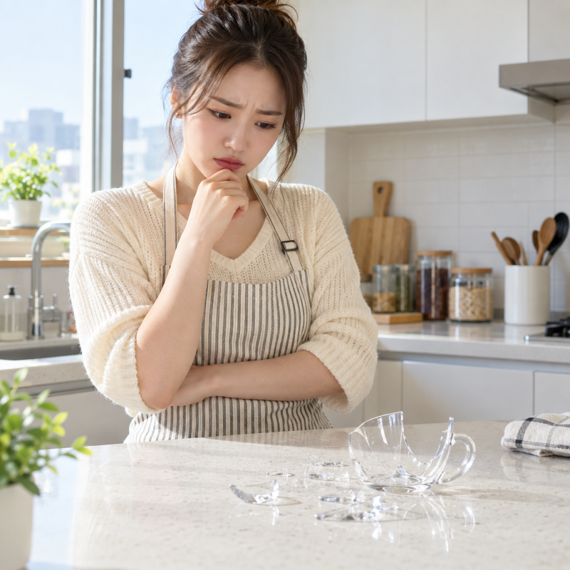 깨진 유리컵 어떻게 버릴까? 유리조각·도자기·거울 분리배출 방법과 주의사항