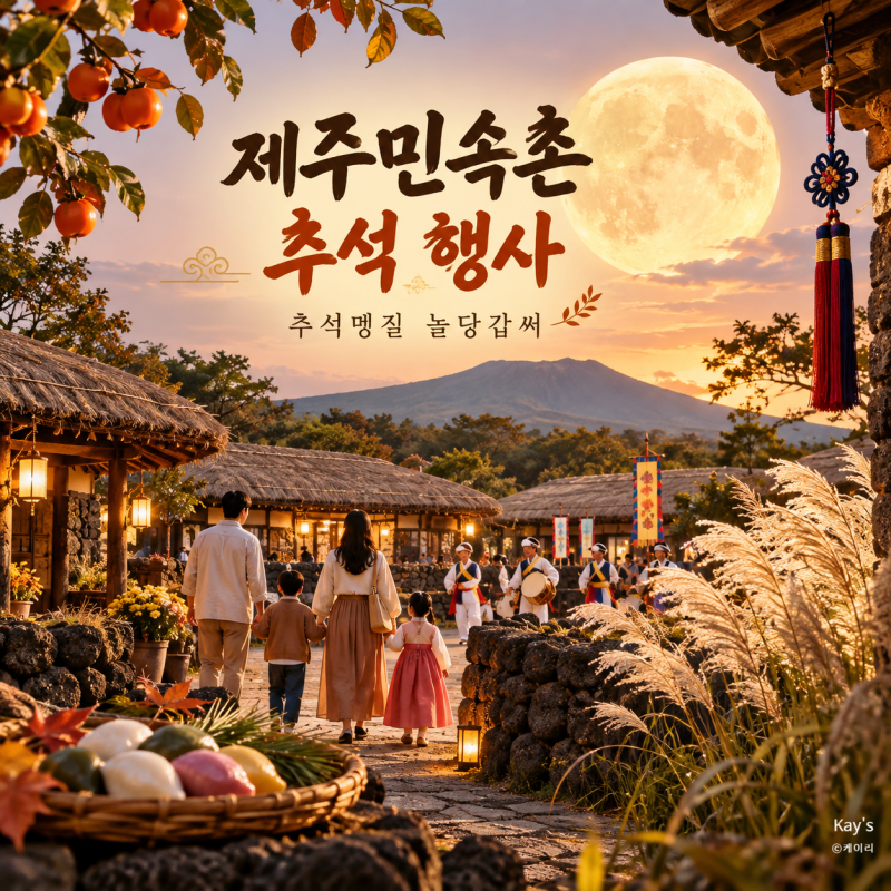 제주민속촌 추석 행사 2026 전통놀이 체험 일정