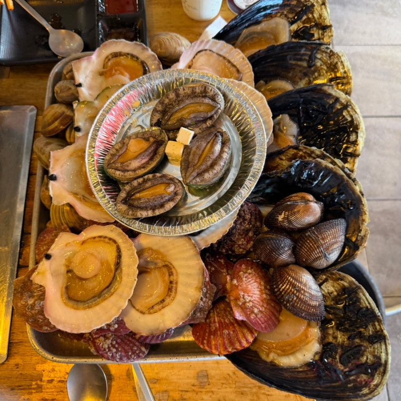 대천 해수욕장 조개 맛집 조개까는남자