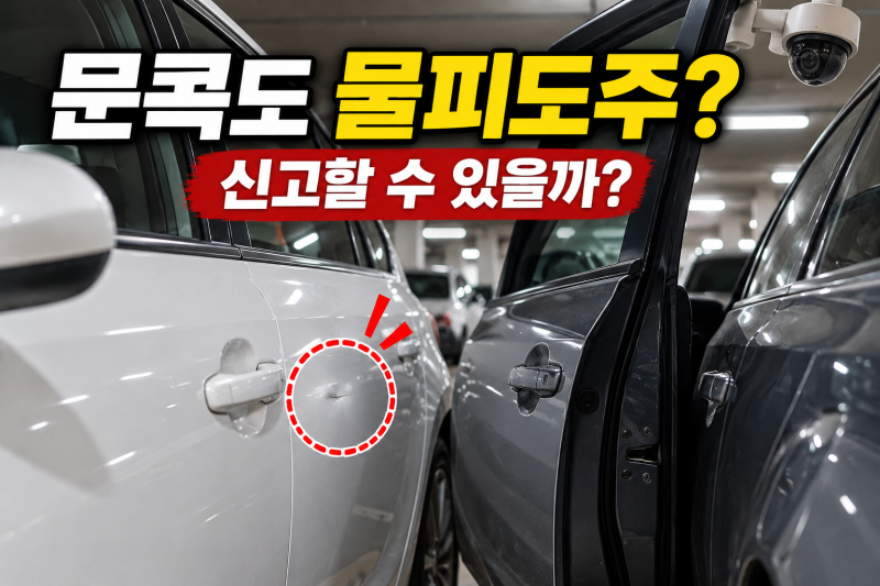 문콕 물피도주 신고 가능할까? CCTV·블랙박스 증거와 신고 기준