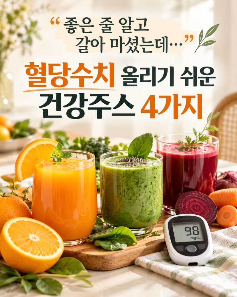 “좋은 줄 알고 갈아 마셨는데…” 혈당수치 올리기 쉬운 건강주스 4가지, 당뇨 전단계라면 ....