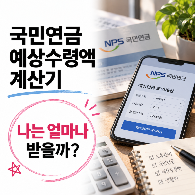 국민연금 예상수령액 계산기, 막연했던 노후생활비 숫자로 보니 달랐다