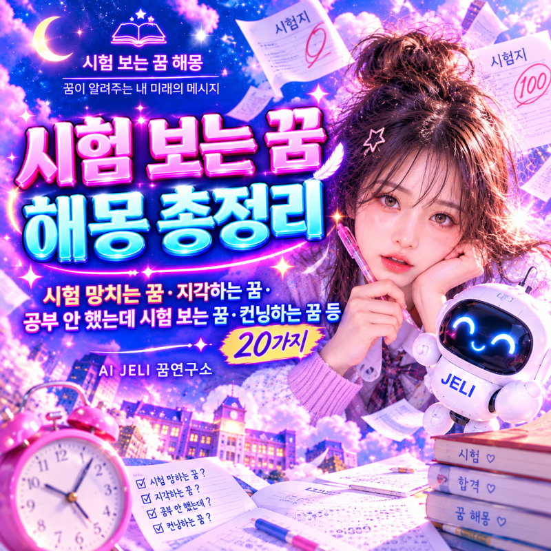 시험 보는 꿈 해몽 총정리｜시험 망치는 꿈·지각하는 꿈·공부 안 했는데 시험 보는 꿈·컨닝....