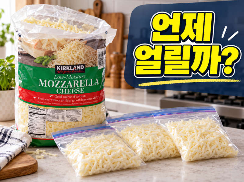 코스트코 대용량 치즈, 개봉 후 언제 냉동해야 할까?