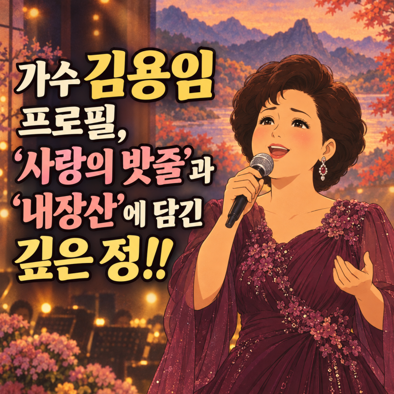 가수 김용임 프로필, ‘사랑의 밧줄’과 ‘내장산’에 담긴 깊은 정!!