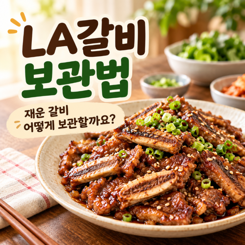 LA갈비 보관법, 재운 갈비 냉장·냉동 보관기간은?