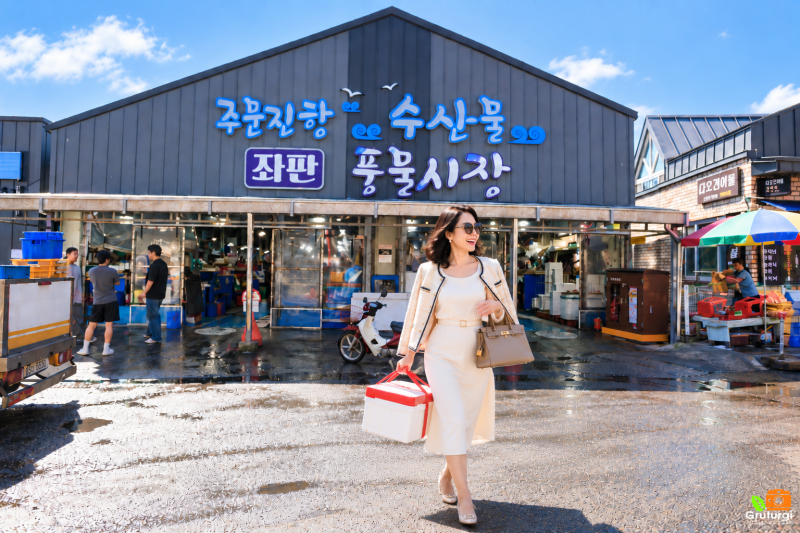 주문진항 강릉 주문진 수산시장 대게 포장 택배 가능