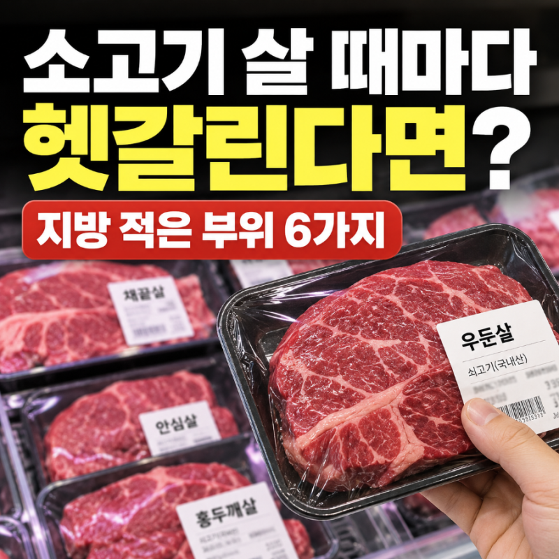 장 보기 전에 봐야 해요! 지방 적은 소고기 부위 6가지 모아봤어요