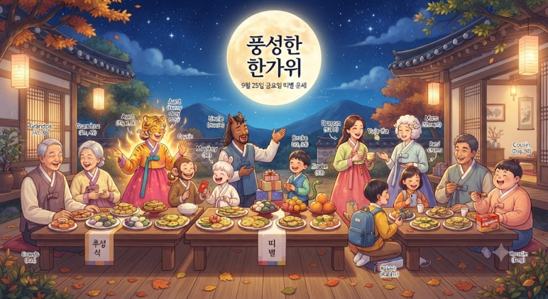 9월 25일 금요일 띠별 운세