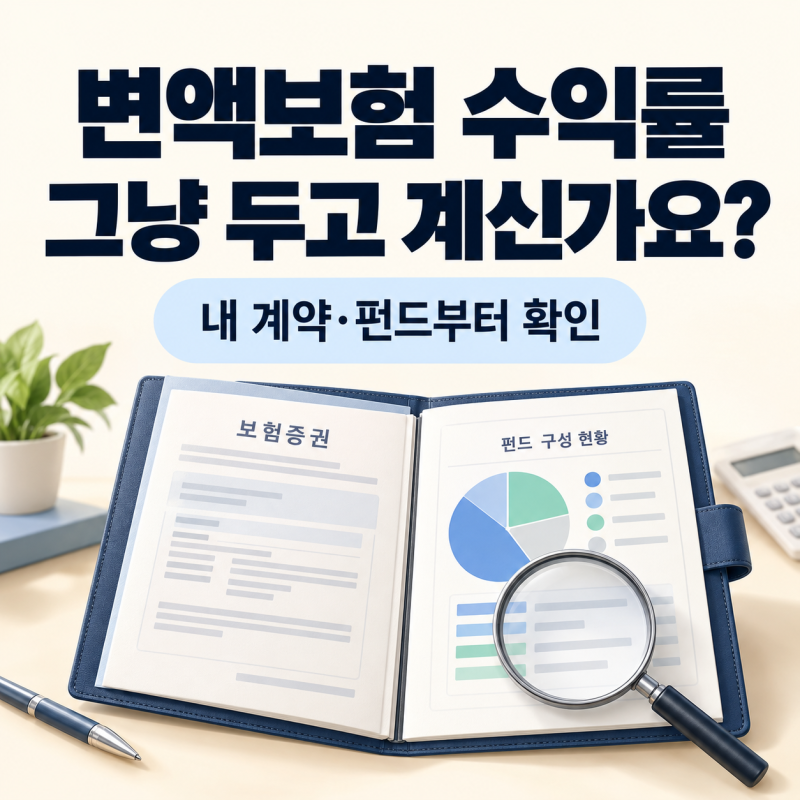 변액보험 그냥 두면 안 되는 이유, 수익률 확인·펀드변경 전 꼭 볼 5가지