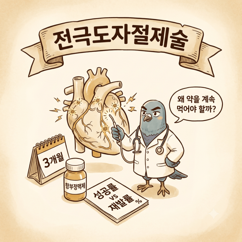 심방세동 전극도자절제술 성공률과 재발률, 고주파 절제 후 3개월 공백기 동안 항부정맥제 ....