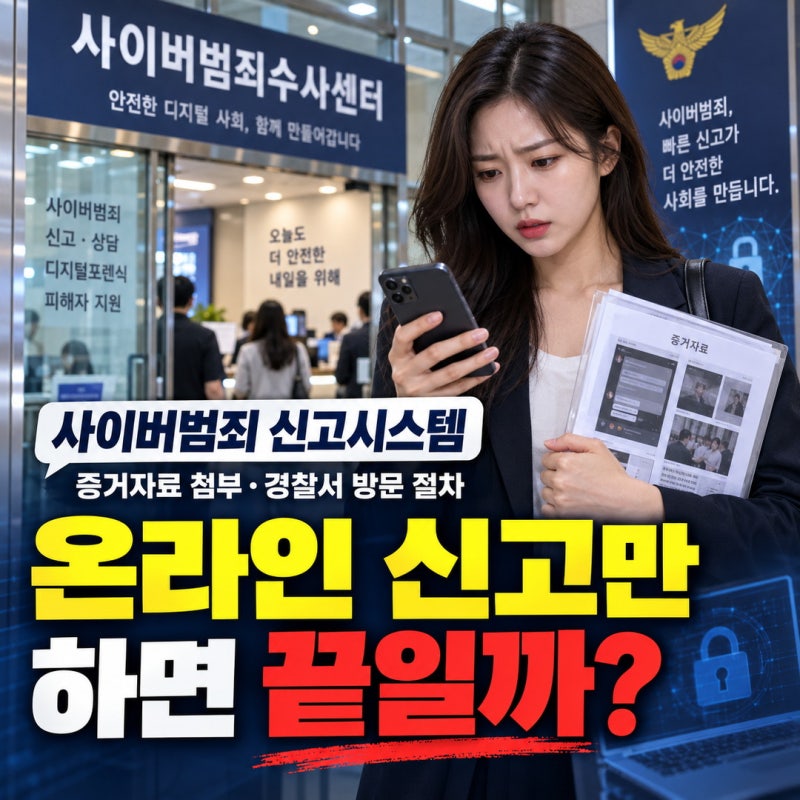 사이버범죄 신고방법, 온라인 접수 후 경찰서 꼭 가야 할까?