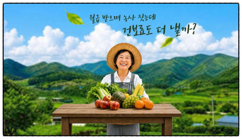 월급 받으며 농사짓는다면? 농업경영체 등록 후 건보료가 달라지는 순간
